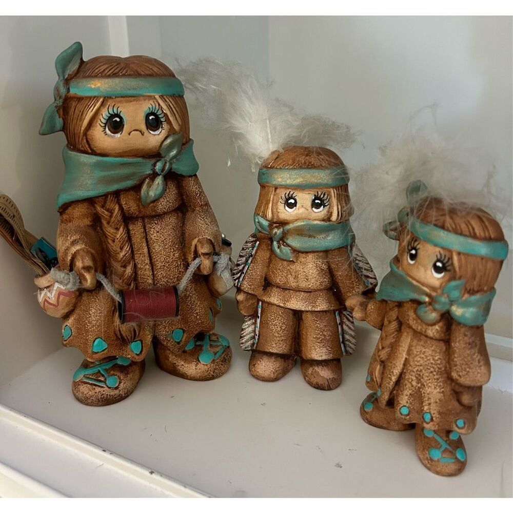 Vintage Southwest Native American Family